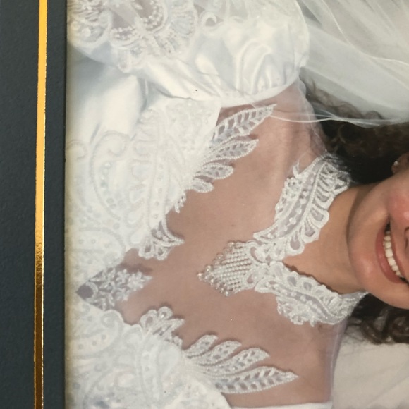 Vintage 1991 Wedding Dress, Veil and Train - Picture 4 of 6